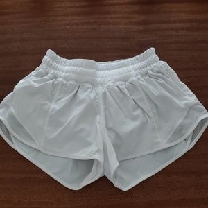 White Lululemon size 2 athletic shorts